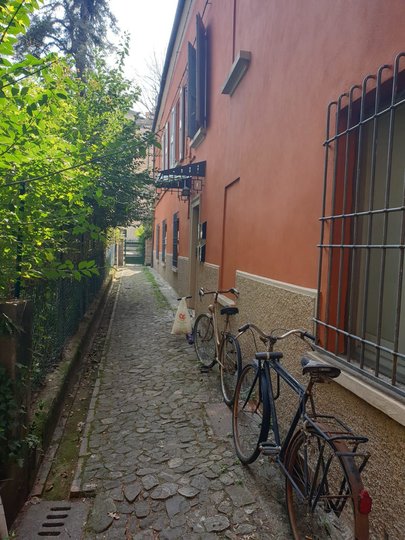 three single rooms with a small terrace in a very quiet interior setting: also available to rent separately